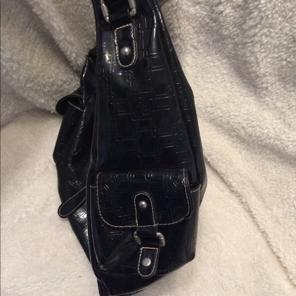 Black Shiny Handbag - Picture 2 of 5